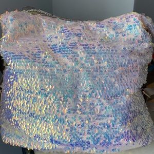 Sondra Roberts Rose gold Sequin shoulder bag